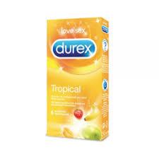 DUREX TROPICAL 6 PROFILATTICI COLORATI ED AROMATIZZATI