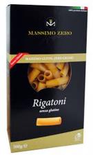 MASSIMO ZERO PASTA CORTA SENZA GLUTINE - RIGATONI - 500 G